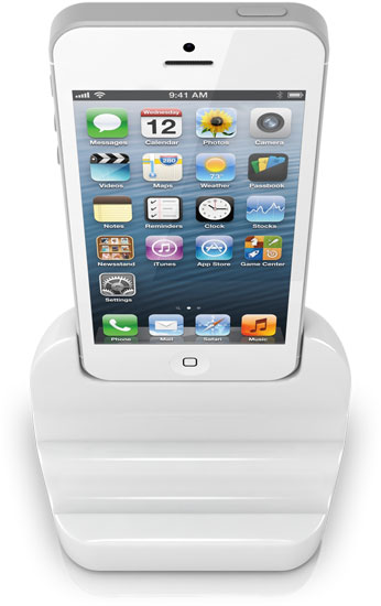 iPhone 5 Dock von Paydroid in weiß